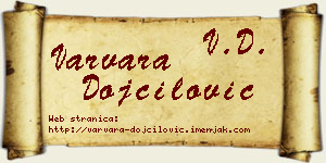 Varvara Dojčilović vizit kartica